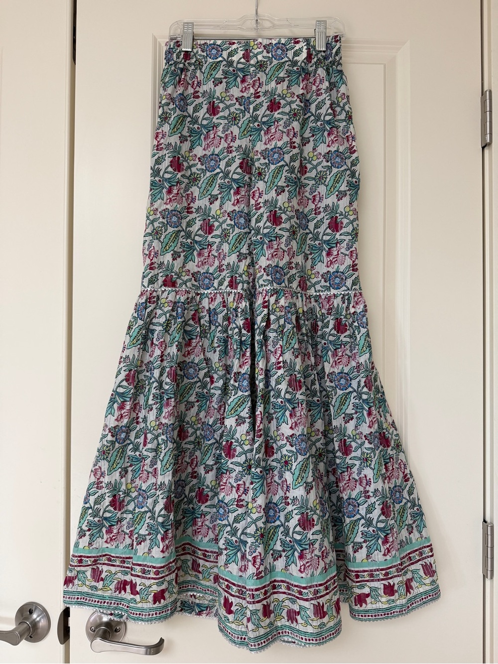 Boho Floral Flared Indian Sharara Pants - XS